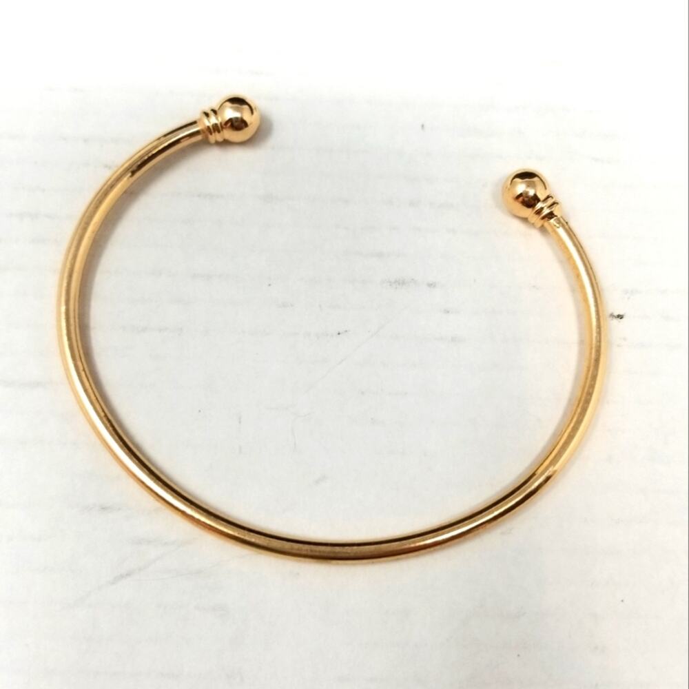 New Gold Color Bangle Bracelot Cuff Adjustable Size Womens Jewelry Birthday Gift